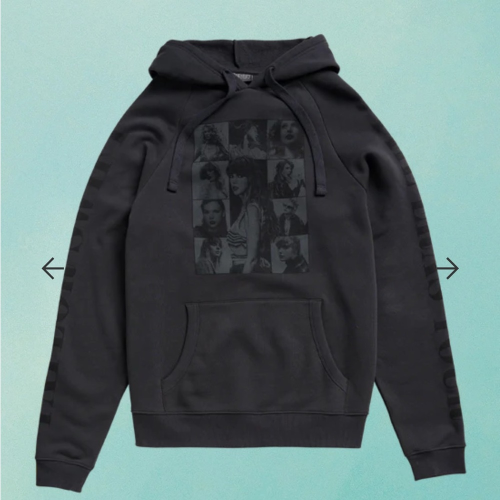Taylor Swift black hoodie eras tour